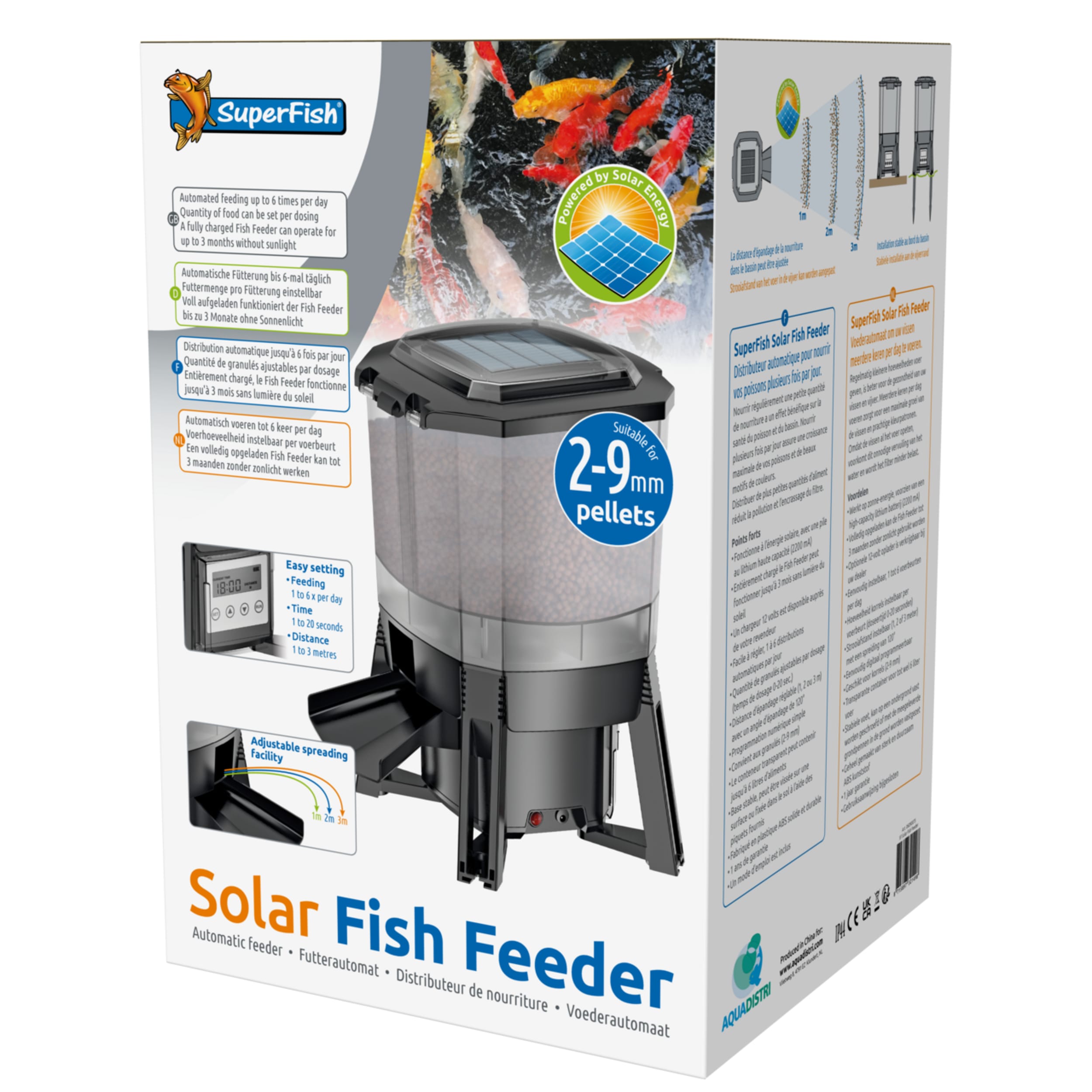 Solar Fish Feeder - Futterautomat Advertisement, Poster