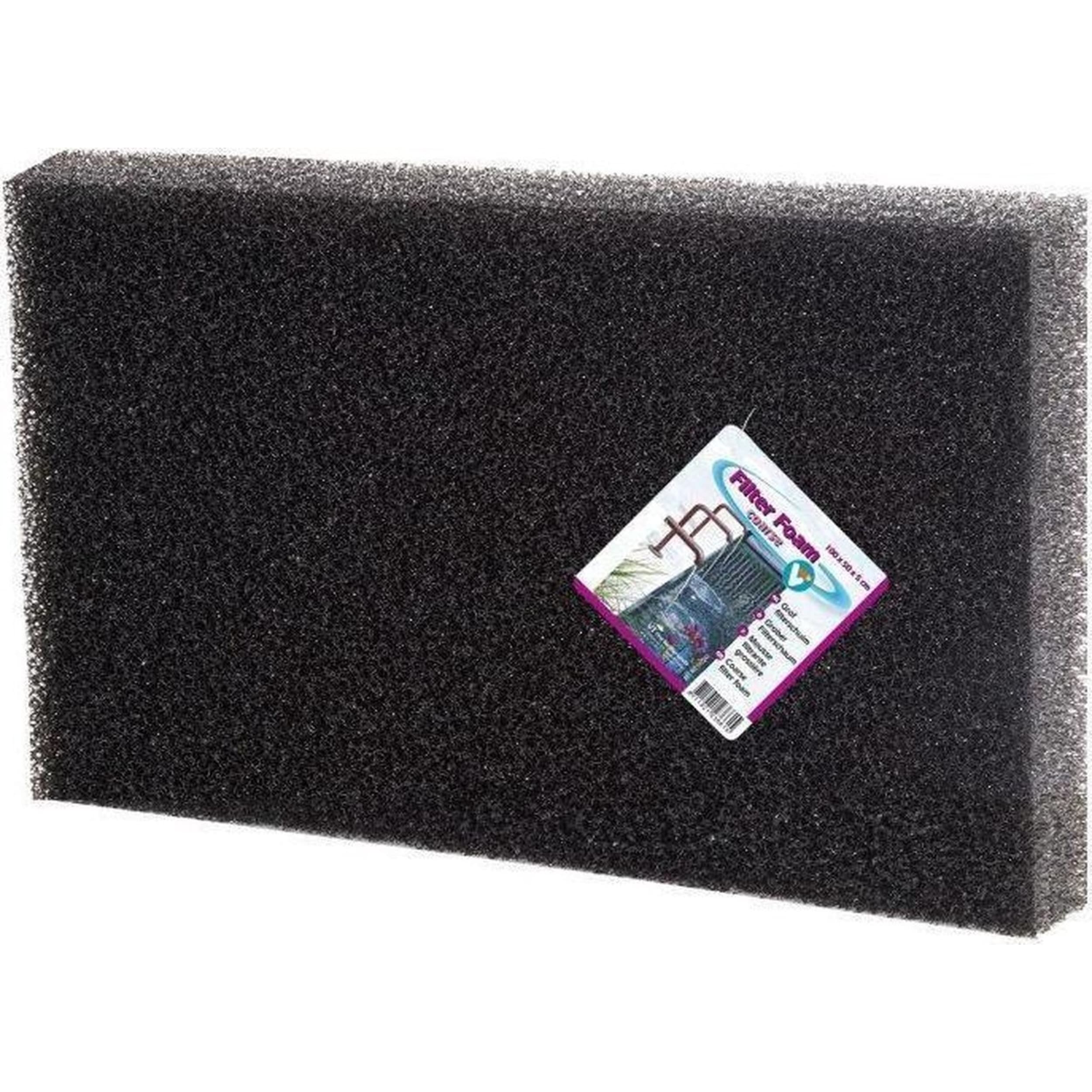 Filterschaum 100 x 50 x 5 cm schwarz - grob