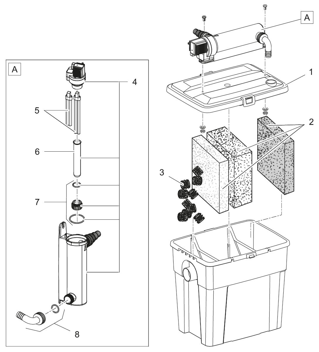 Ersatzschwämme MKF 5000 - Oase-Ersatzteile