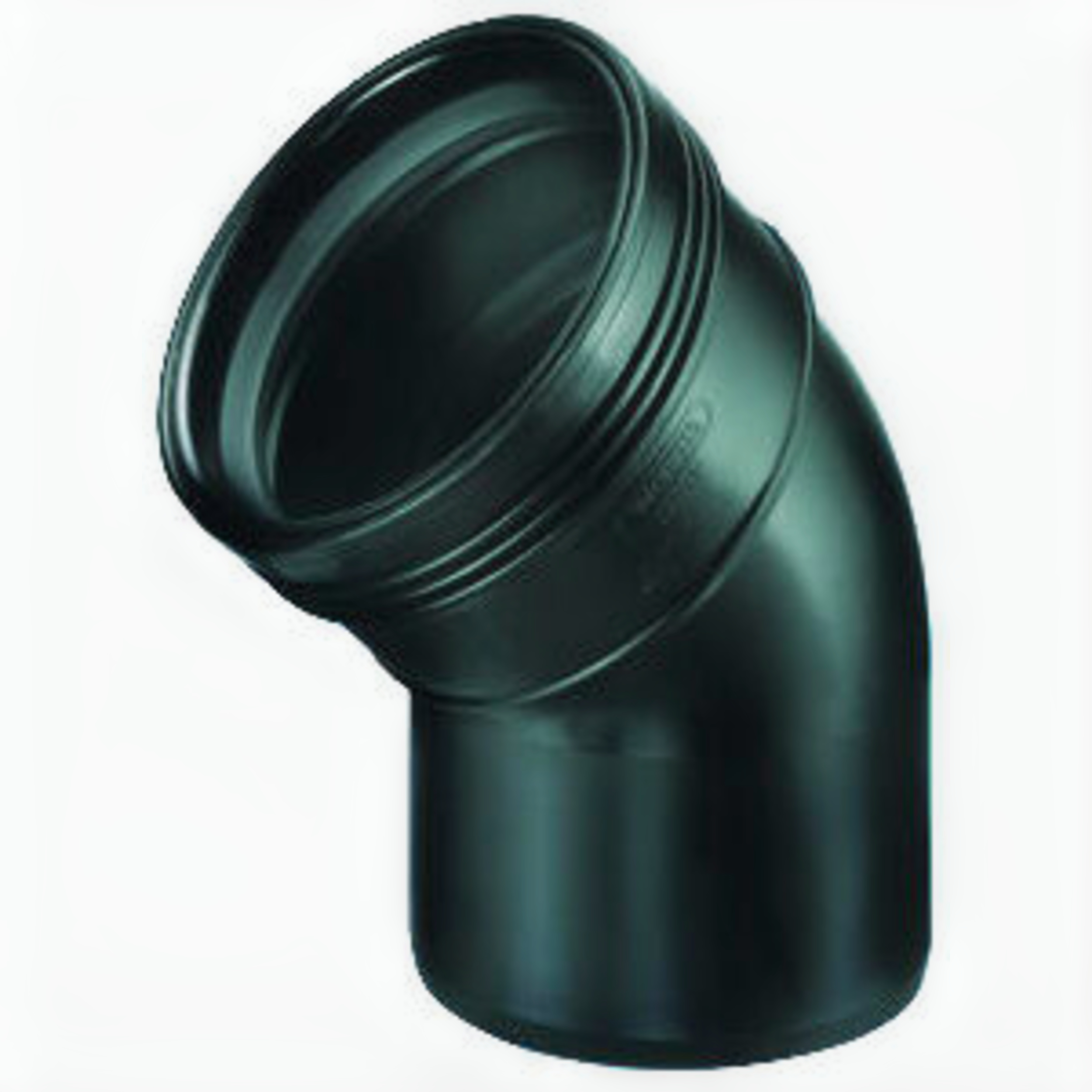 Biegen Sie PP 45 ° Spie x Manschette schwarz 40 mm
