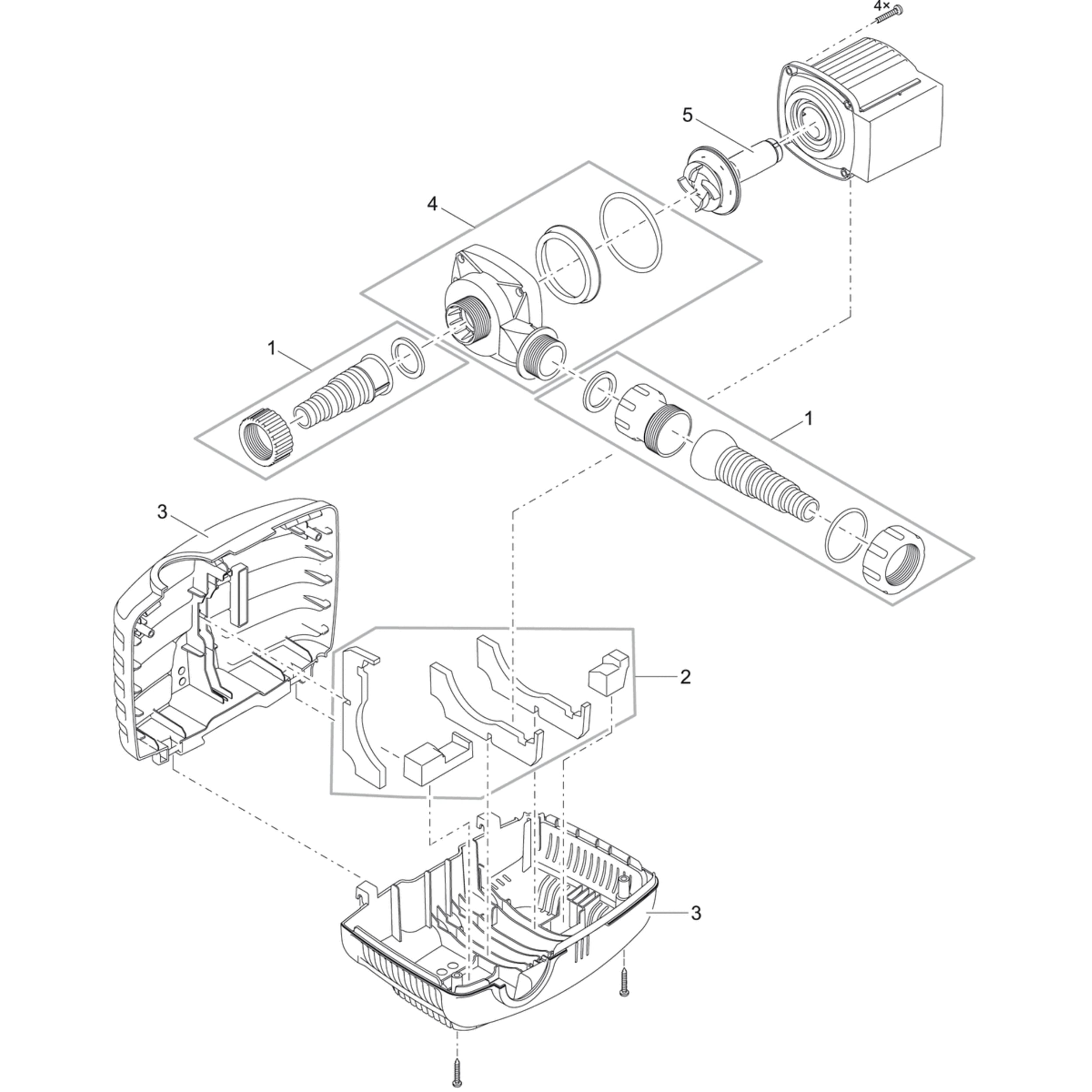 Ersatzrotor AquaMax Eco Classic 14500 - Oase-Ersatzteile CAD Diagram, Diagram