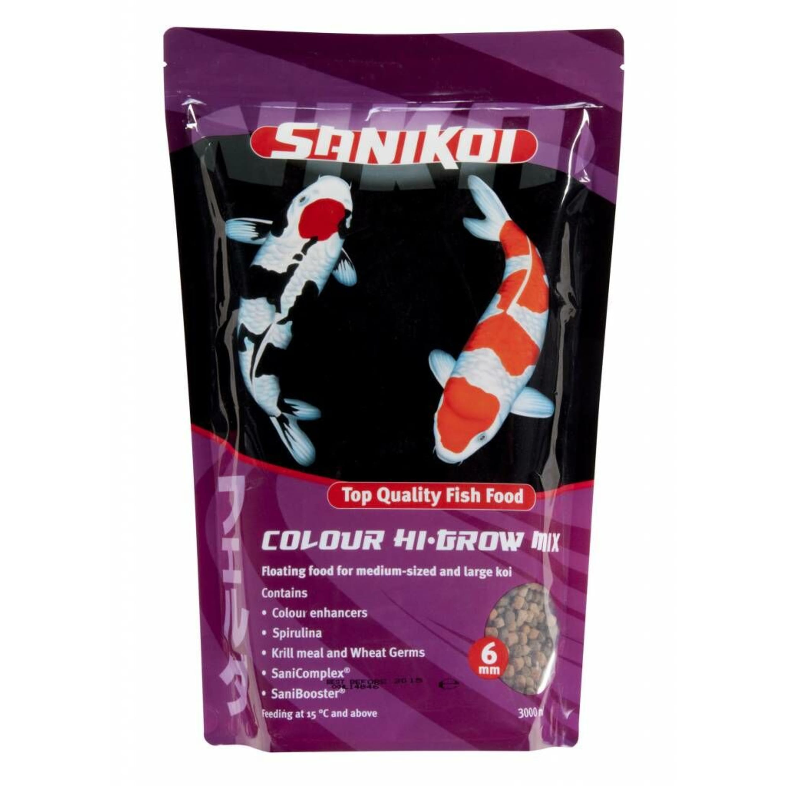 Farbe Hi-Grow Mix 6 mm (3 Liter) Animal, Carp, Fish, Sea Life, Koi