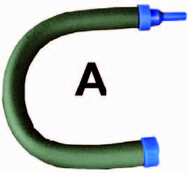 Luftverteiler Luftvorhang 30 cm Hose, Animal, Reptile, Snake