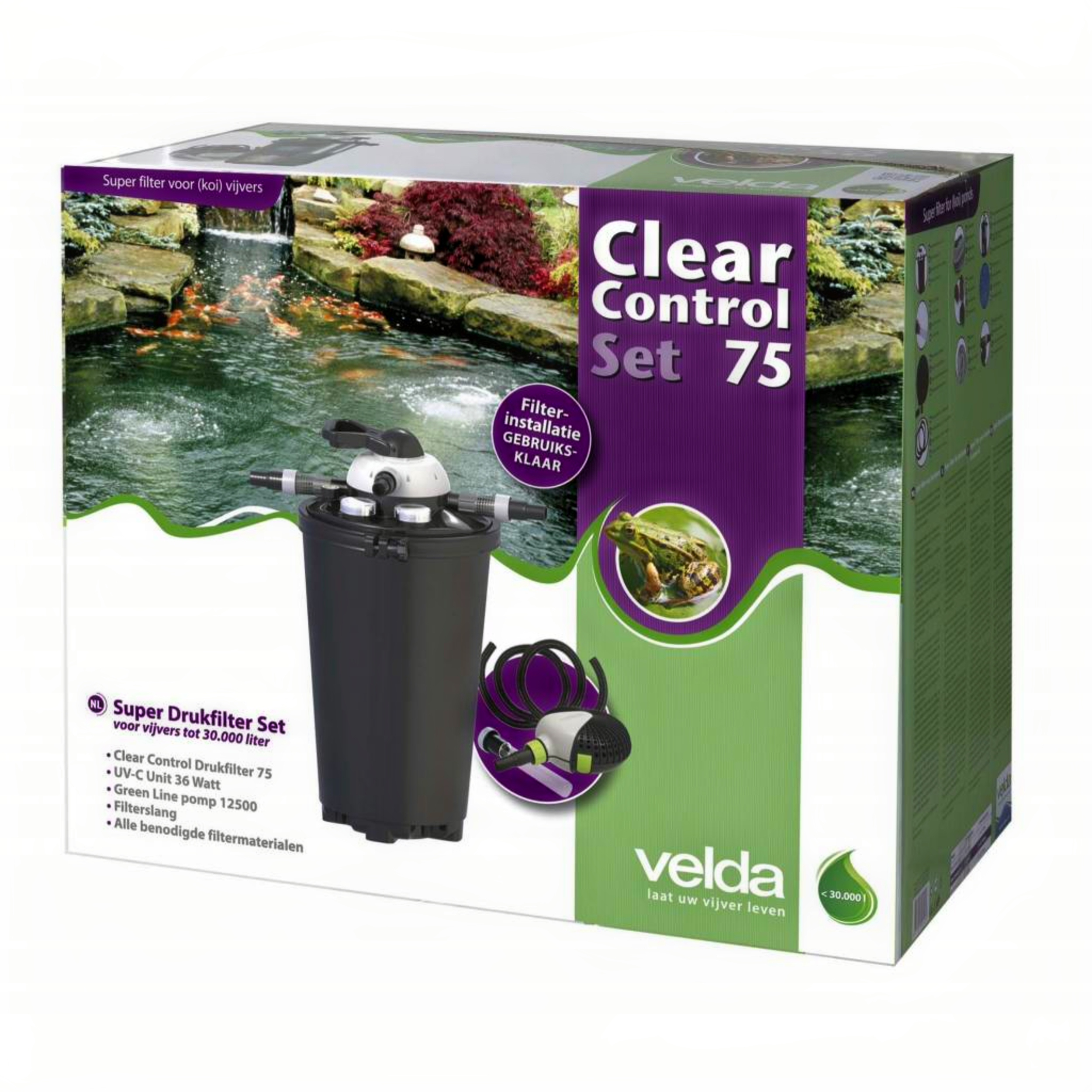 Clear Control 75 Set bis zu 30.000 Liter Teich Bottle, Water, Shaker
