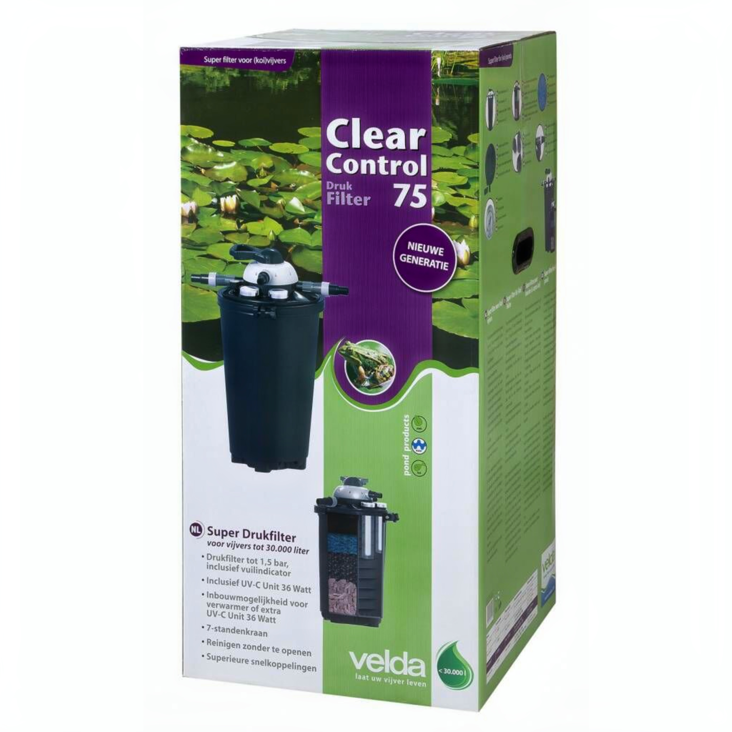 Clear Control 75 + UV-C Einheit 36 Watt Bottle, Water